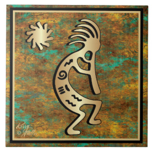 Südwest Kokopelli und Sonnentor Keramik Tile Fliese