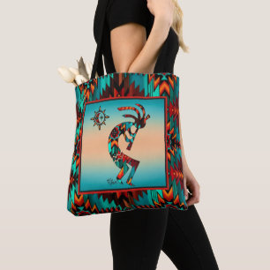 Südwest Kokopelli und Sun Tote Bag
