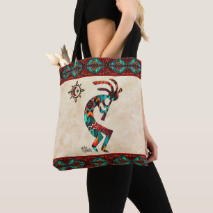 Südwest Kokopelli und Sun Tote Bag