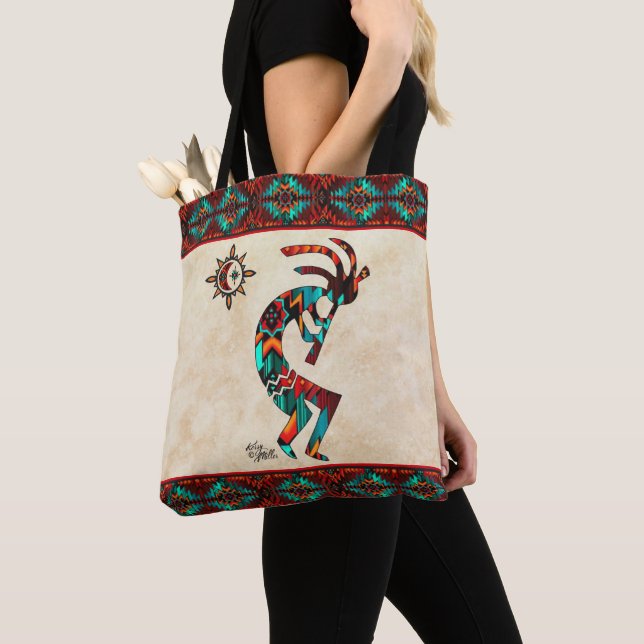 Südwest Kokopelli und Sun Tote Bag (Von Nahem)