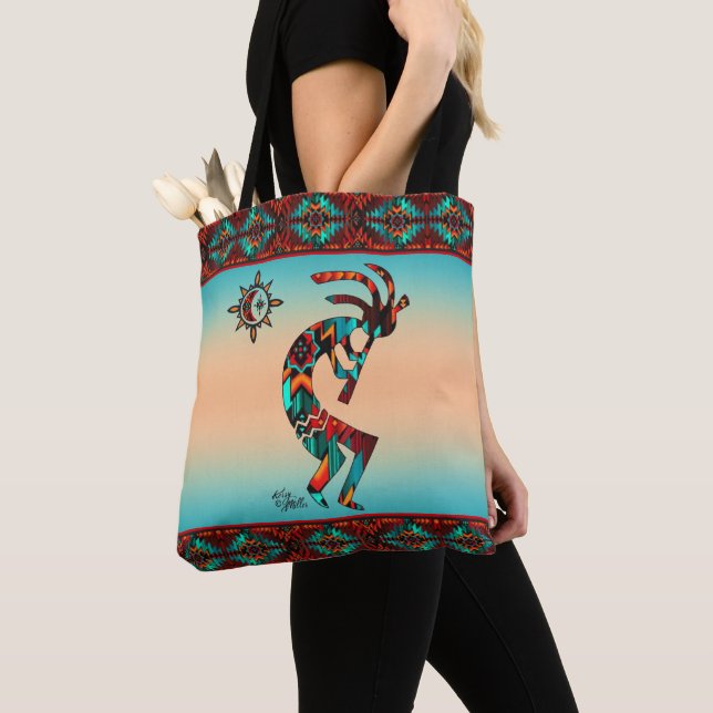 Südwest Kokopelli und Sun Tote Bag (Von Nahem)