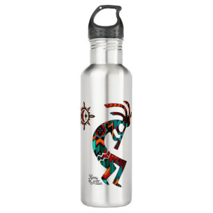 Südwest Kokopelli Wasserflasche aus Edelstahl Edelstahlflasche
