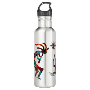 Südwest Kokopelli Wasserflasche aus Edelstahl Edelstahlflasche