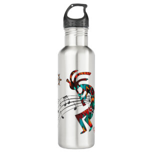 Südwest Kokopelli Wasserflasche aus Edelstahl Edelstahlflasche