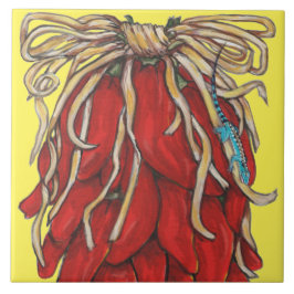 Südwest Lizard Red Chili Pepper House Nummer Top Fliese