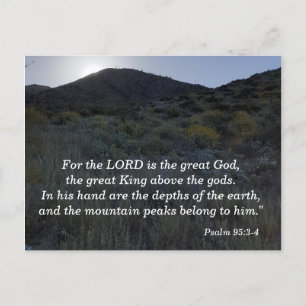 Südwest Lord ist großartige Postkarten Psalm 95:3-