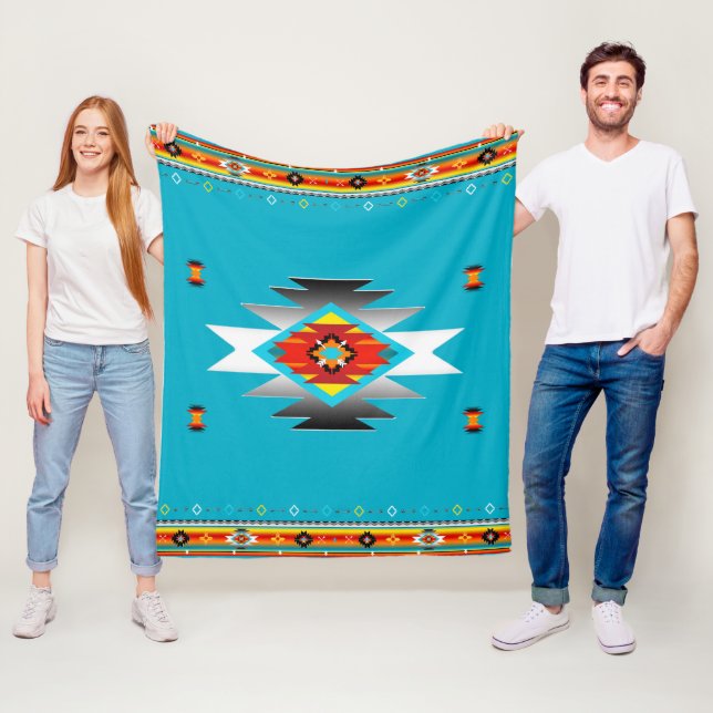 Südwest Muster 8, veränderliche Farben Fleecedecke (Beispiel)