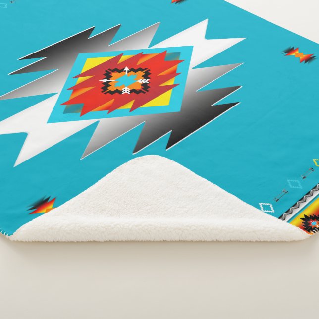 Südwest Muster 8, veränderliche Farben Sherpadecke (3/4)