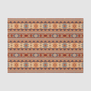 Südwest Muster Design Tan Seidenpapier