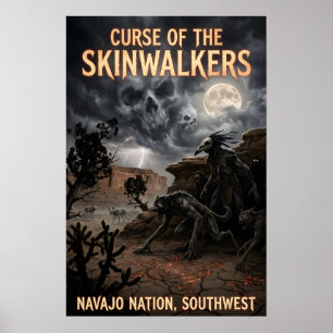 Südwest-Navajo-Nation-Dunkle-Volkskunde-Horror-Kun Poster
