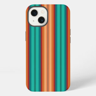Südwest-Orange-Rot-Türkisfarbenes Regenbogen-Strei iPhone 13 Hülle