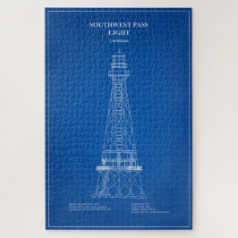 Südwest Pass Lighthouse - Louisiana - AD Puzzle
