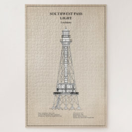 Südwest Pass Lighthouse - Louisiana - SBD Puzzle
