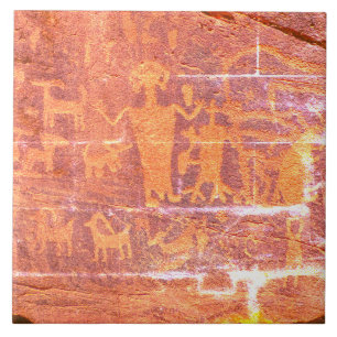 Südwest Petroglyph Deep Light Orange Fliese