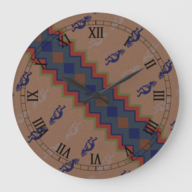 Südwest Retro Große Wanduhr (Vorderseite)