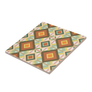Südwest-Retro-Pop-Art-Diamantmuster Fliese