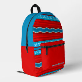 Südwest River Canyon Red Turquoise Personalisiert Bedruckter Rucksack
