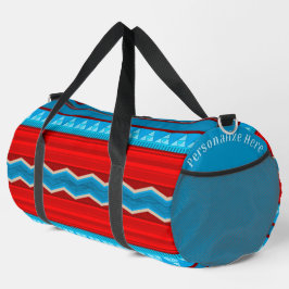 Südwest River Red Turquoise Lg Personalisiert Duffle Bag