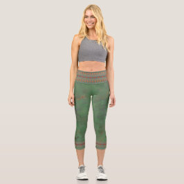 Südwest Roadrunner Sagebrush Green Capri Leggings