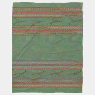 Südwest Roadrunner Sagebrush Green Fleecedecke
