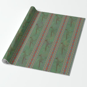 Südwest Roadrunner Sagebrush Green Geschenkpapier