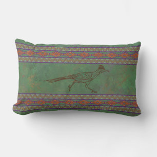 Südwest Roadrunner Sagebrush Green Lumbar Kissen