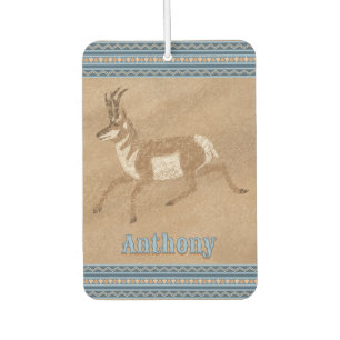 Südwest Running Pronghorn Antelope Personalisiert Autolufterfrischer