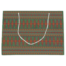 Südwest Sagebrush Green Geometric Design Large G Große Geschenktüte
