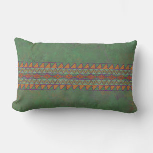 Südwest Sagebrush Green Geometric Design Lumbar Lendenkissen