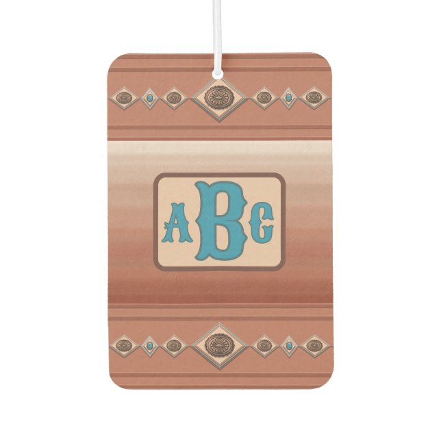 Südwest Sandstone Canyon & Conchos Personalisiert Autolufterfrischer (Vorderseite)