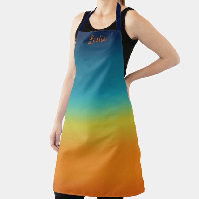 Südwest-Sonnenuntergangsfarben Personalisiert Schürze (InSitu)