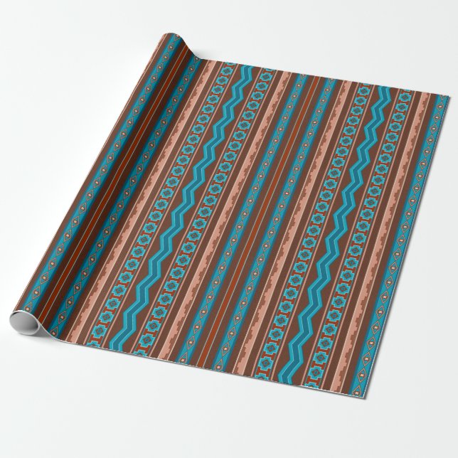 Südwest-Stil geometrisches Cameron-Gorge-Design Geschenkpapier (Ungerollt)