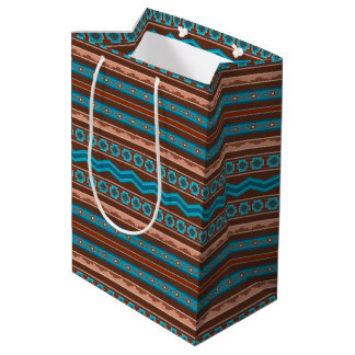 Südwest-Stil geometrisches Cameron-Gorge-Design Mittlere Geschenktüte