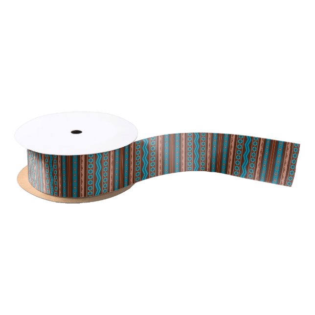 Südwest-Stil geometrisches Cameron-Gorge-Design Satinband (Spule)