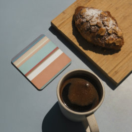 Südwest Streifen Blue Terracotta Getränkeuntersetzer