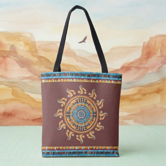 Südwest Sun Mandala Tote Bag (Von Creator hochgeladen)