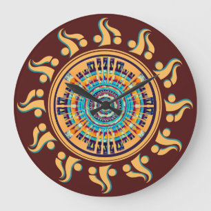 Südwest Sun Mandala Wall Clock Große Wanduhr