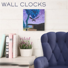 Südwest Sunset Clock Quadratische Wanduhr