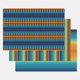 Südwest Sunset Pines Moon Geschenkpapier Set