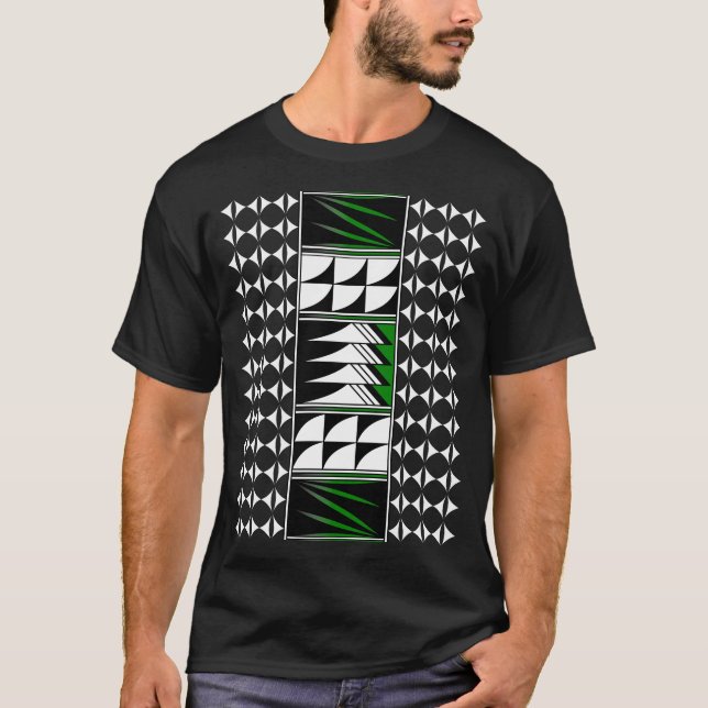 Südwest Vier Federn in Grün T-Shirt (Vorderseite)