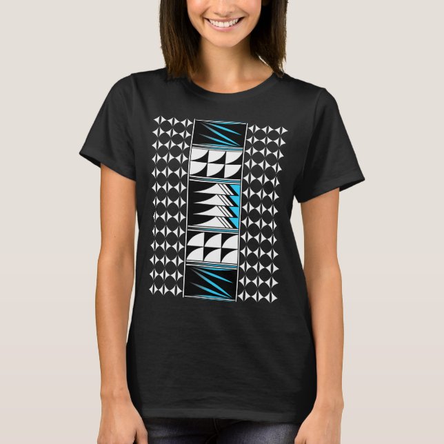 Südwest Vier Federn in Türkis T-Shirt (Vorderseite)