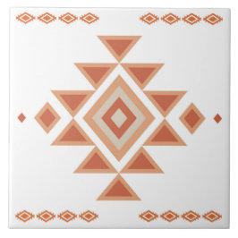 Südwest-White Native und Desert Orange Fliese