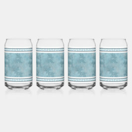 Südwest Winter Deo Petroglyphen Blau und Weiß Dosenglas