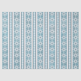 Südwest Winter Schneeflocken & Pine Trees Blau Seidenpapier