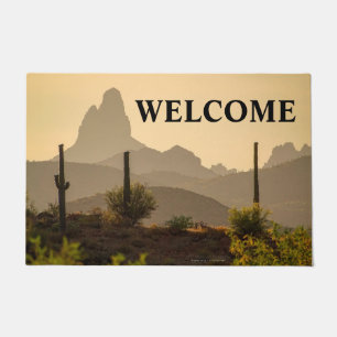 Südwest Wüsten Berg Weaver's Needle Arizona Fußmatte