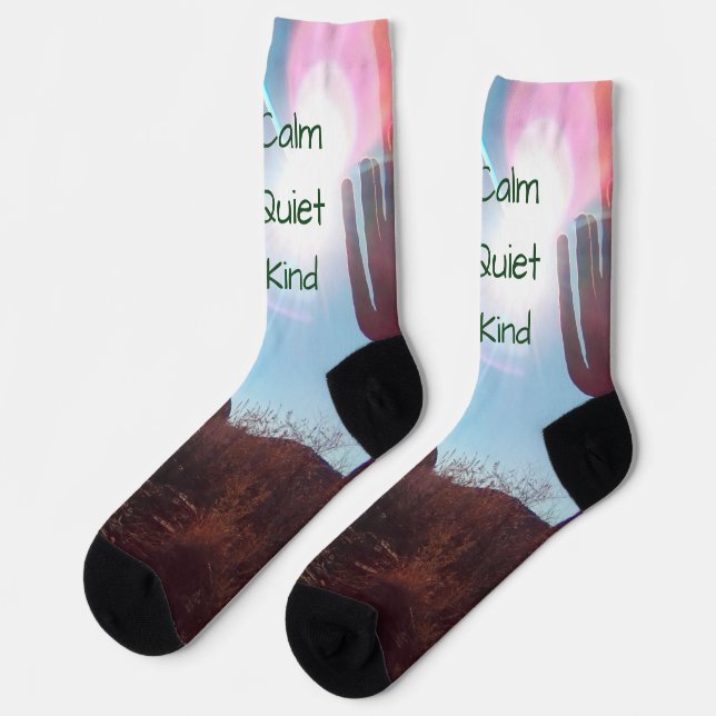 Südwest-Wüstenphilosophie Socken (Linkes Detail)