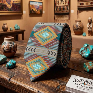 Südwestamerikanische gemusterte Kunst und erdige F Krawatte