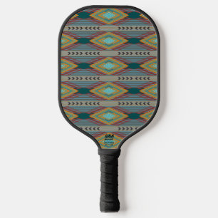 Südwestamerikanische gemusterte Kunst und erdige F Pickleball Schläger