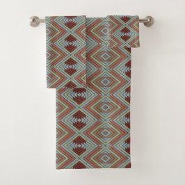 Südwestamerikanische Indianer-Style-Musterkunst Badhandtuch Set