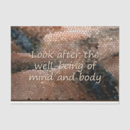 Südwestamerikanisches Wohlergehen wird dekoupage Seidenpapier